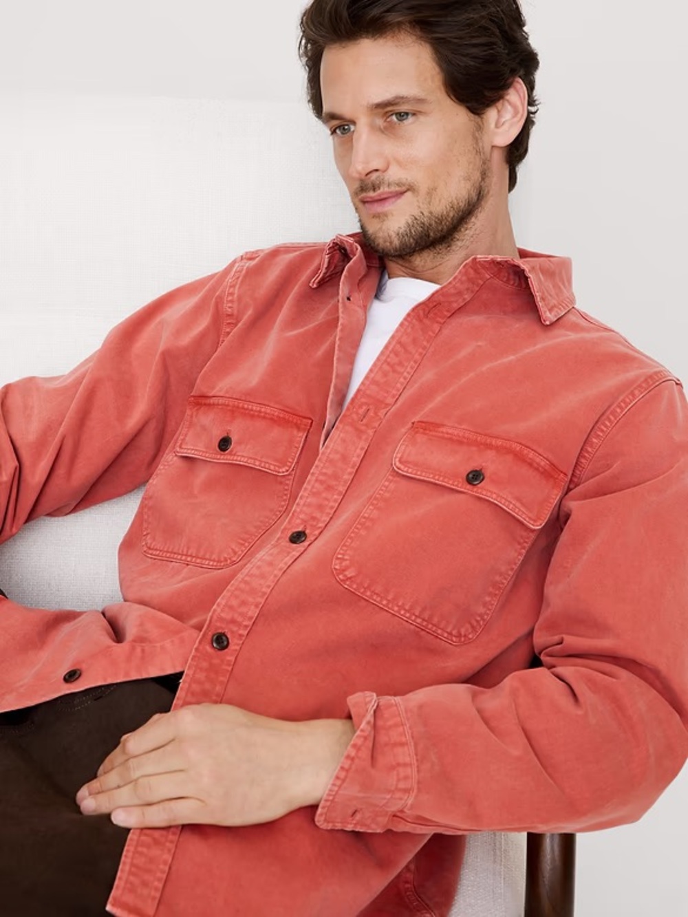 BANANA REPUBLIC COTTON TWILL OVERSHIRT